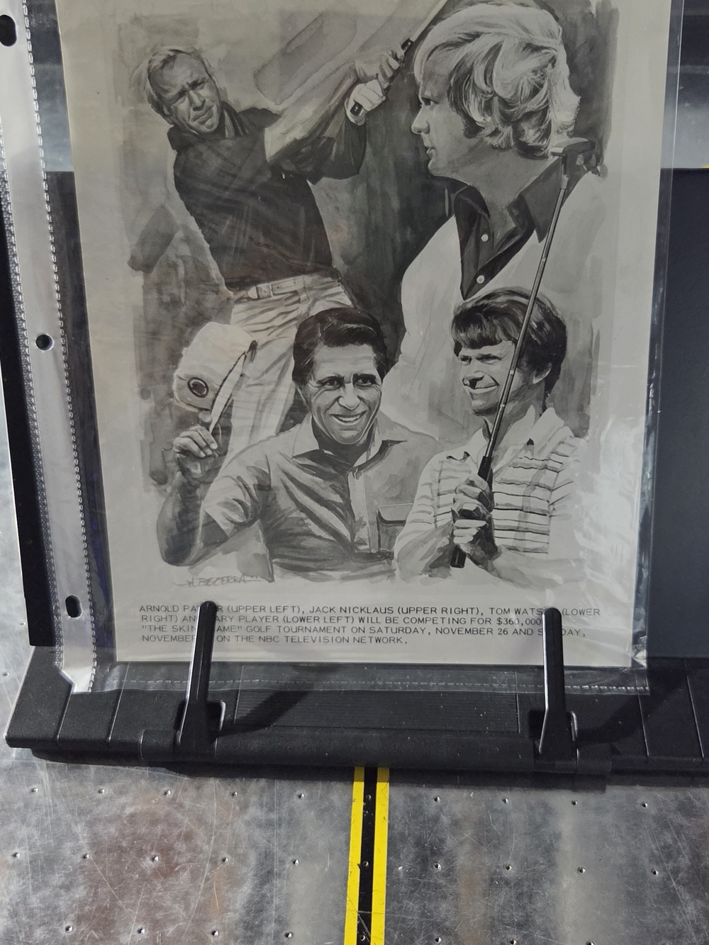 Ap Photo is a promotional illustration for the first-ever televised Skins Game